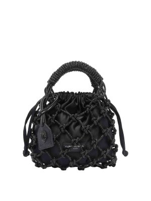 KURT GEIGER: shopper - Borsa piccola in cristallo macramÃ¨