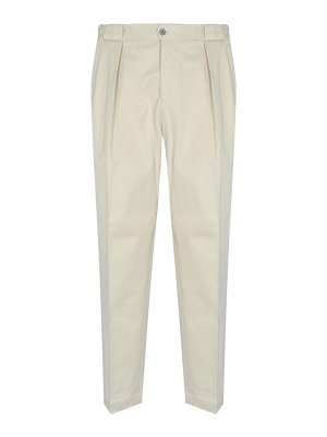 BRIGLIA 1949: Pantalones casual - Pantalón Casual - Beis