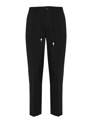 DANIELE ALESSANDRINI: Casual Hosen - Casual Hose - Schwarz