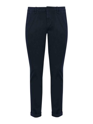 DONDUP: Pantalones casual - Pantalón Casual - Azul