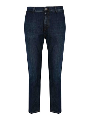 DONDUP: straight leg jeans - Jeff Carrot Jeans In Stretch Denim
