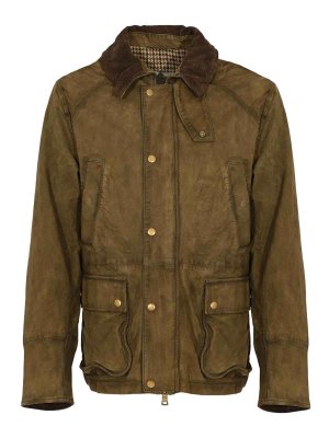 LEATHER AUTHORITY: Chaquetas de cuero - Chaqueta De Cuero - Verde