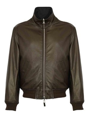 LEATHER AUTHORITY: Chaquetas de cuero - Chaqueta De Cuero - Marrón Oscuro