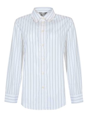 Max Mara: shirts - Effige Striped Cotton Shirt