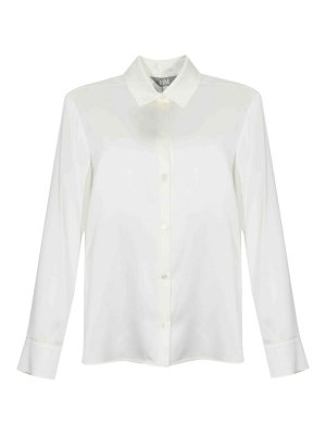 Max Mara: shirts - Verve Silk Satin Shirt