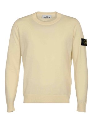 STONE ISLAND: Pull col rond - Pull Col Rond - Blanc