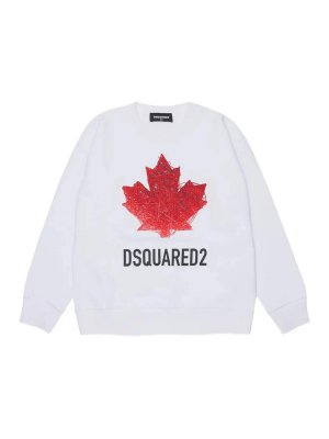 DSQUARED2: Sudaderas y suéteres - Sudadera - Blanco