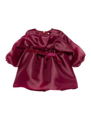 A'LAPAGE: knee length dresses - Dress With Balloon Sleeves