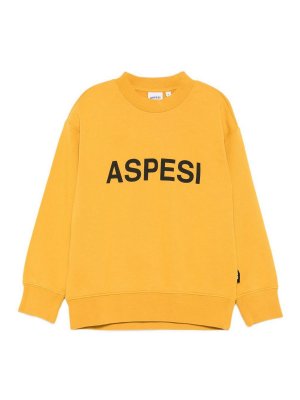 ASPESI: Sweatshirts & Pulls - Sweat-Shirts - Jaune