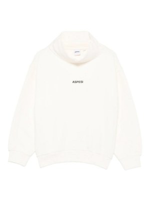 ASPESI: Sweatshirts & Pulls - Sweat-Shirts - Crème