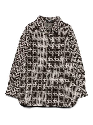 Balmain: shirts - Shirt With Geometric Print