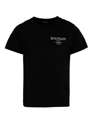 Balmain: T-shirts - T-Shirt - Noir