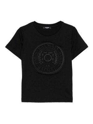 Balmain: T-shirts - T-Shirt - Noir
