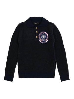 Balmain: crew necks - Pullover with logo