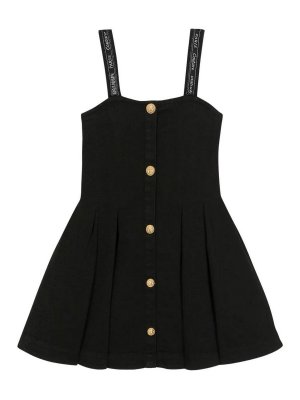 Balmain: knee length dresses - Dress With Logo