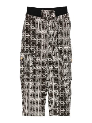 Balmain: straight leg jeans - Cargo With Geometric Pattern