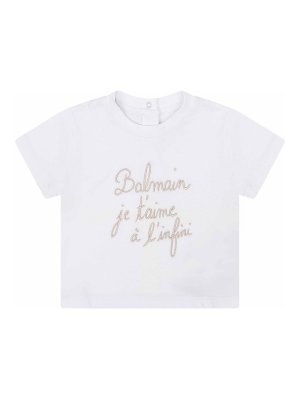 Balmain: Camisetas - Camiseta - Blanco