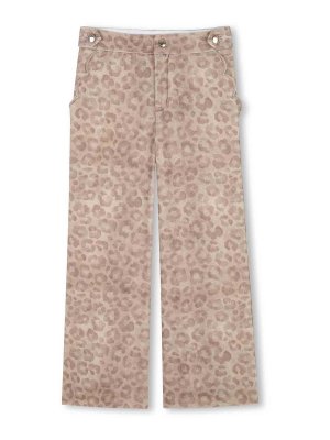 CHLOE': pantaloni casual - Pantaloni Con Stampa Leopardata