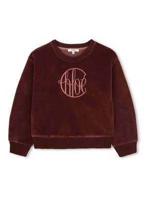 CHLOE': Sweatshirts & Sweaters - Sweatshirt with embroidered logo
