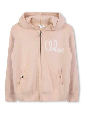 CHLOE': Sweatshirts & Sweaters - Wool sweatshirt with logo