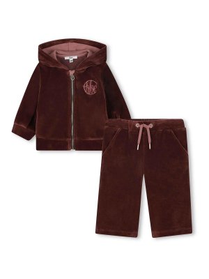 CHLOE': jumpsuits - Tracksuit With Zip And Embroidered Logo