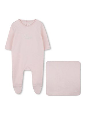 CHLOE': tute - Set Neonato Con Logo Ricamato
