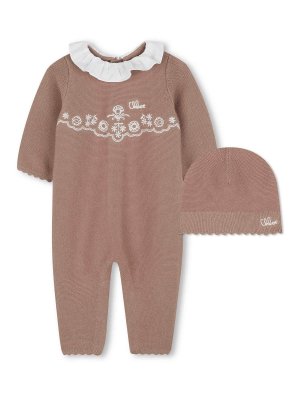 CHLOE': jumpsuits - Onesie Set With Embroidery
