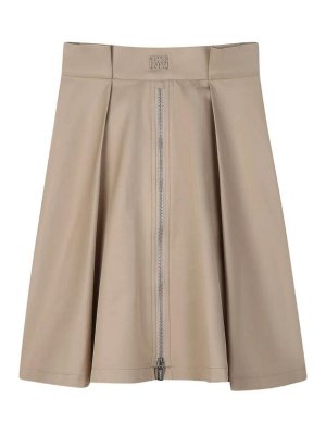 DKNY: ニーレングススカート＆ミディ丈 - 膝丈/ミディスカート - ベージュ