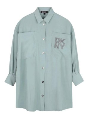 DKNY: knee length dresses - Dress With Logo