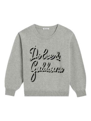 Dolce & Gabbana Jr: maglia collo rotondo - Maglione Con Logo