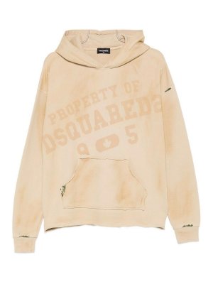 DSQUARED2: Sudaderas y suéteres - Sudadera - Beis