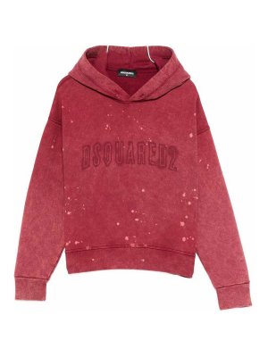 DSQUARED2: Sudaderas y suéteres - Sudadera - Rojo