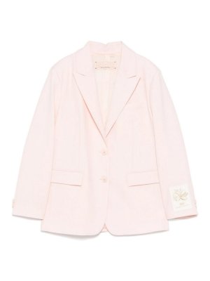 ELISABETTA FRANCHI: giacche blazer - Blazer Rosa Con Logo