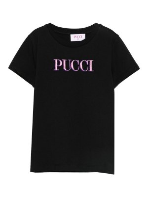 EMILIO PUCCI: t-shirt - T-Shirt Con Logo
