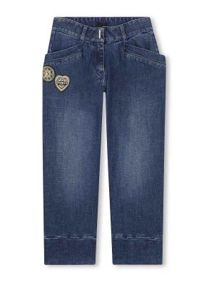 GIVENCHY: straight leg jeans - Jeans With Patches