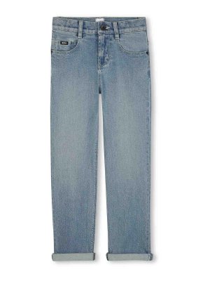 Hugo Boss: straight leg jeans - Jeans With Logo