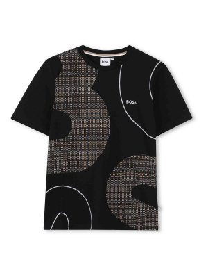 Hugo Boss: t-shirts - T-Shirt With Print