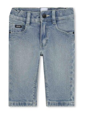 Hugo Boss: straight leg jeans - Jeans With Logo