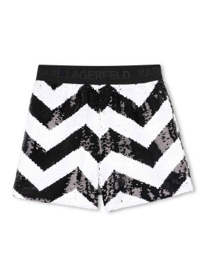 KARL LAGERFELD: トラウザーショーツ - ショートパンツ - 黒