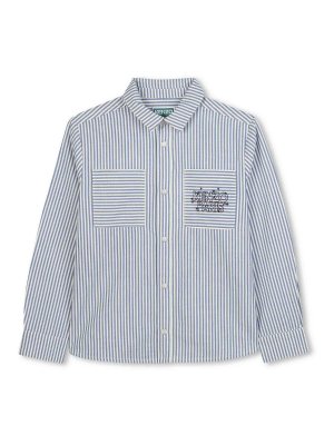 KENZO: shirts - Striped Shirt With Application