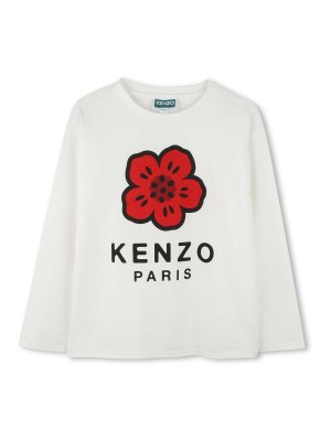 KENZO: t-shirt - T-Shirt Con Stampa