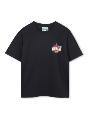 KENZO: t-shirt - T-Shirt Con Stampa