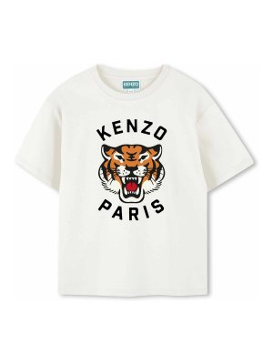 KENZO: t-shirt - T-Shirt Con Stampa