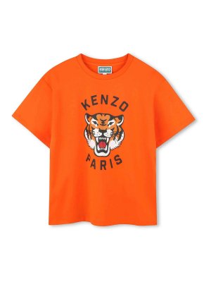 KENZO: t-shirt - T-Shirt Con Stampa