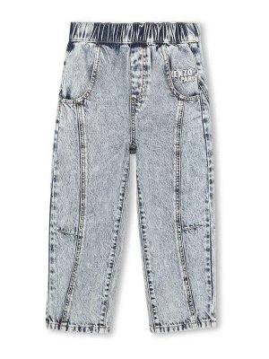 KENZO: straight leg jeans - Jeans With Distressed Effect