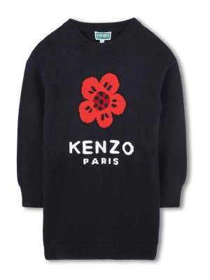 KENZO: knee length dresses - Wool Dress
