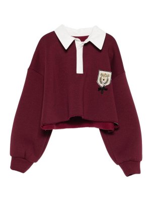 LULU BY MISS GRANT: Sweatshirts & Sweaters - Polo model sweatshirt
