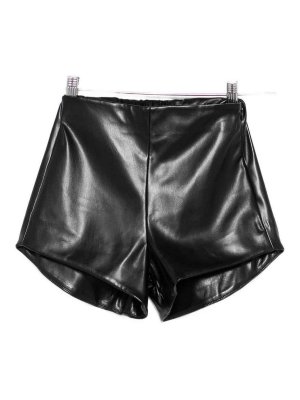 LULU BY MISS GRANT: Trousers Shorts - Leather Effect Shorts