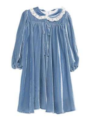 LA STUPENDERIA: knee length dresses - Dress with lace collar