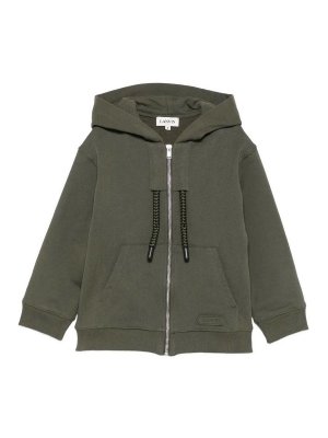 LANVIN: Sweatshirts & Sweaters - Sweatshirt with hood and zip